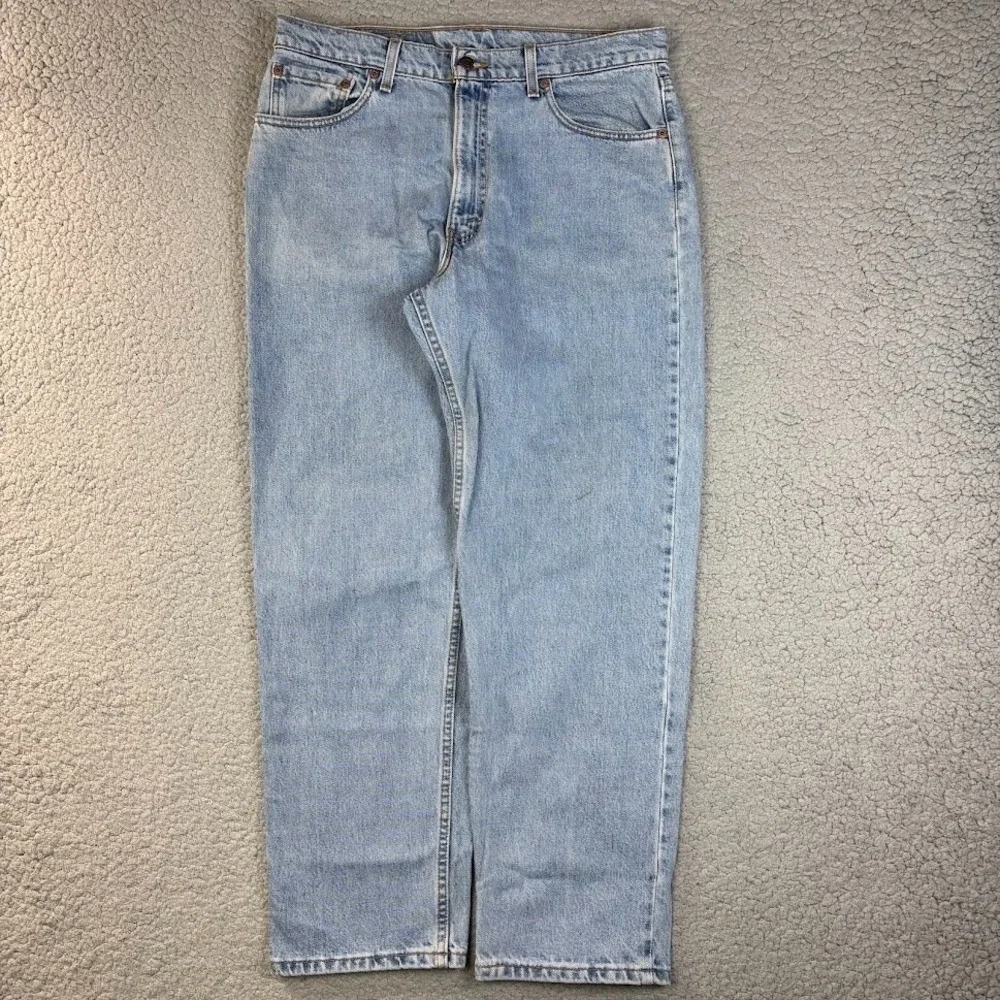 VTG Levis 550 Jeans Mens 36x30 (35X31) Blue Relaxed Tapered Made USA 90s Light
